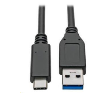 PremiumCord kabel USB-C - USB 3.0 A (USB 3.2 generation 2, 3A, 10Gbit/s) 0.15m