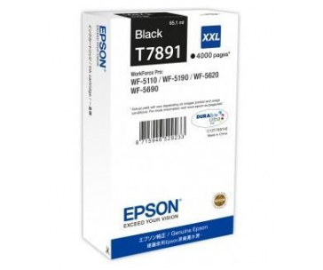 EPSON Ink čer WF-5xxx Series Ink Cartridge "Pisa" XXL Black (65,1 ml)