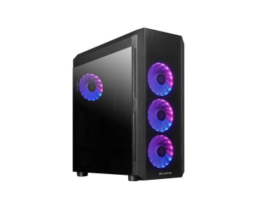 CHIEFTEC skříň SCORPION 4, ATX, 1x USB-C 3.2, 2x USB 3.1, 4x 120mm ARGB Fan, ARGB Hub, černá