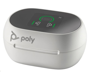 Poly Voyager Free 60+ MS Teams bluetooth headset, BT700 USB-A adaptér, dotykové nabíjecí pouzdro, bílá