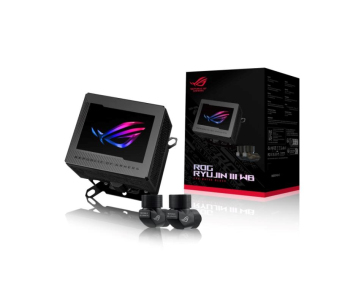 ASUS vodní blok CPU ROG RYUJIN III WB, 3.5" LCD displej, černá