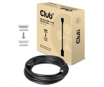 Club3D Kabel prodlužovací HDMI 1.4, 5m