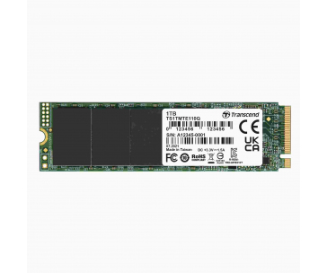 TRANSCEND SSD 110Q 1TB, M.2 2280, PCIe Gen3x4, NVMe, M-Key, QLC, DRAM-less