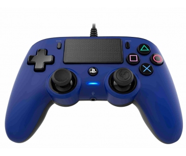 Nacon Wired Compact Controller - ovladač pro PlayStation 4 - modrý