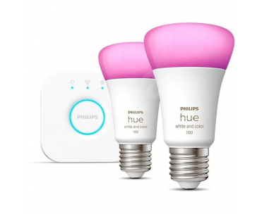 Philips Hue White and Color Ambiance 9W 1100 E27 malý starter kit