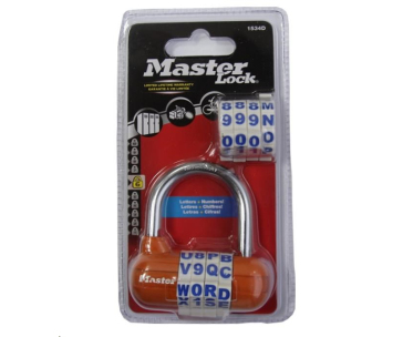 Master Lock 1534EURD Kombinační visací zámek horizontální - oranžový