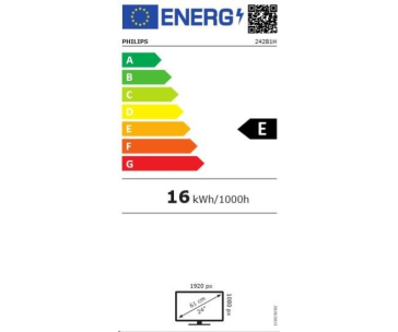 Philips MT IPS LED 23,8"  242B1H/00 - IPS panel, 1920x1080, 250cd, D-Sub, DVI-D, DP, HDMI, USB, repro, pivot, webcam