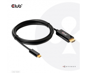 Club3D aktivní kabel HDMI na USB-C, 4K60Hz, 1.8m, M/M