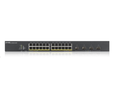 Zyxel XGS1935-28HP 28-port Smart Managed PoE Switch, 24x gigabit RJ45, 4x 10GbE SFP+, PoE budget 375W