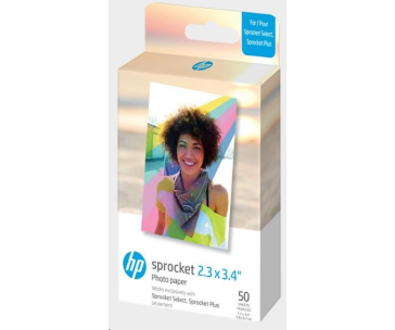 Bazar - HP Zink Paper Sprocket Select 50 Pack 2,3x3,4" - pošk. obal