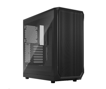 FRACTAL DESIGN skříň Focus 2 Black TG Clear Tint, 2x USB 3.0, bez zdroje, mATX