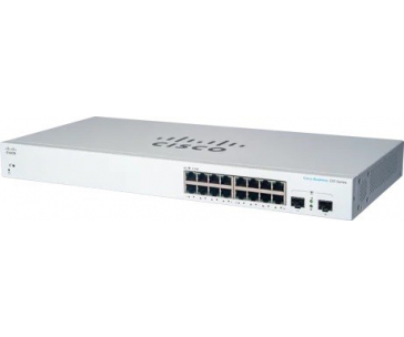 Cisco switch CBS220-16T-2G (16xGbE,2xSFP,fanless) - REFRESH