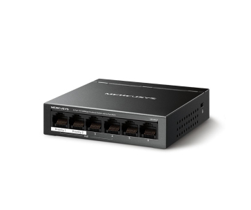 MERCUSYS switch MS106LP (6x100Mb/s,4xPoE+,40W,fanless)